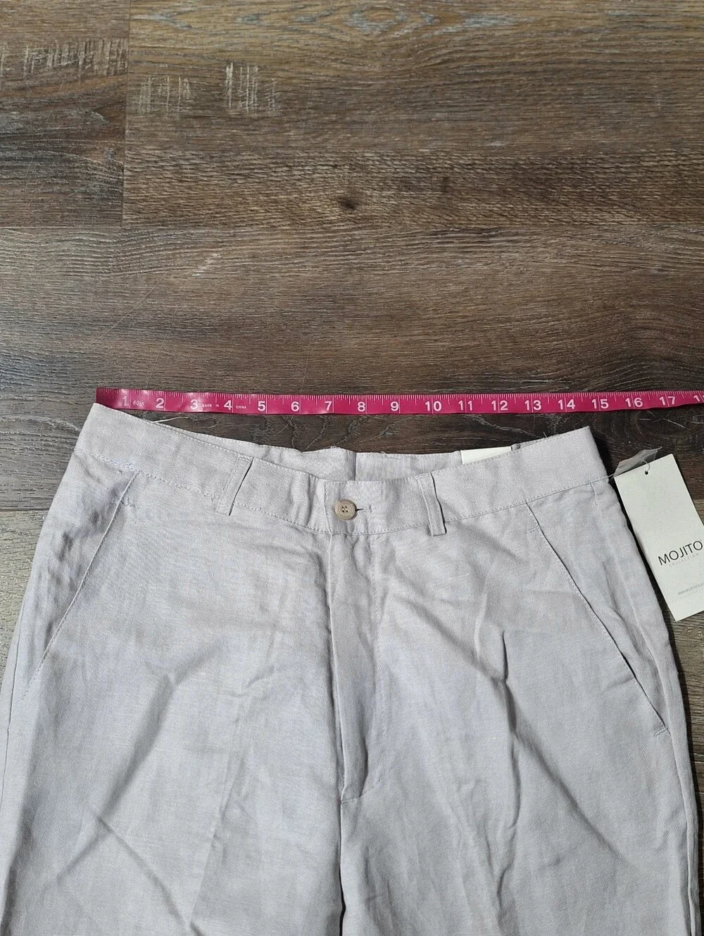 Mojito Collection Flat Front Linen Blend Dress Pant, 29 X32, RN#109783, NWT